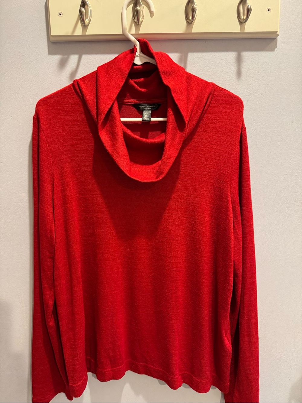 Banana Republic Red Cowl Neck Sweater